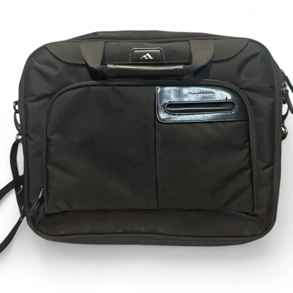 Brenthaven Elliott Deluxe Black Buisness Bag w/ Crossbody Strap